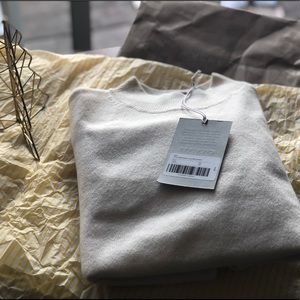 Everlane crop mock neck cashmere